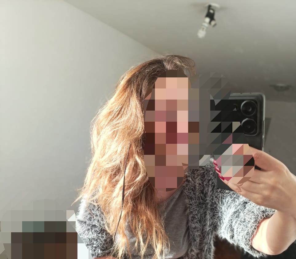 Cabello de Iza antes de aplicar el método